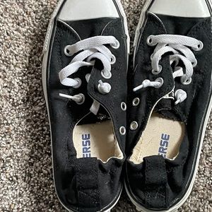 Converse black sneakers
